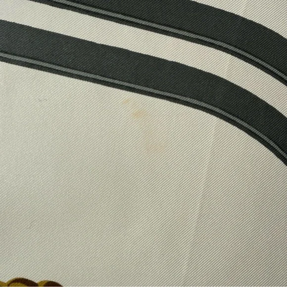 Hermès Brides de Gala Silk Scarf in Royal Blue White & Gold - Picture 14 of 14